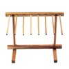Tablecraft 11086 Pasta Drying Rack, 14.25-inch Height, Acacia Wood, Natural