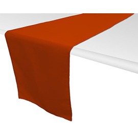 Table Runner Polyester 14 X 120 Inch by Broward Linens (Burnt Orange)