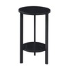 Convenience Concepts Graystone 2-Tier Plant Stand, 24-inch, Black/Black