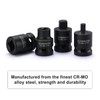 CASOMAN 3/8-inch Drive Pipe Plug Socekt Set, SAE, CR-MO, Tapered