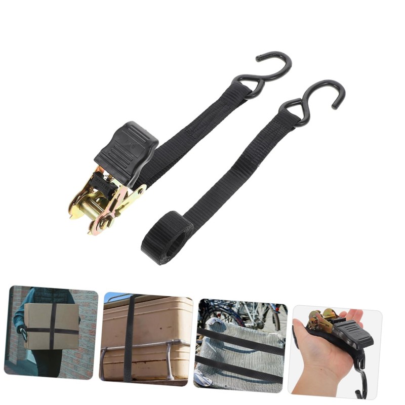 Alipis Retractable Ratchet Straps Weather Resistant Cargo Tie Down Straps