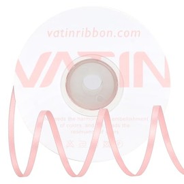 VATIN Satin Ribbon with 1/8" x Continuous 50 Yards, Double Faced Rose Gold Polyester Thin Ribbon Use for Bows, Hair, Crafts, Floral, Wedding, Gift Wrapping and More