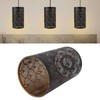 Modern Lampshade Metal Cylindrical Hollow Out E27 E26 Lamp Shade