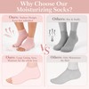Toeless Moisturizing Gel Socks for Dry Cracked Heel Feet Women