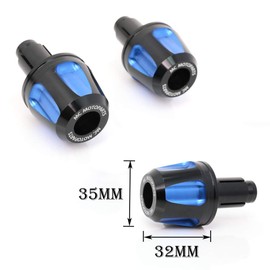 MC MOTOPARTS Blue KAIXA CNC Bar End Sliders Compatible with GSX-R 600 GSX-R 1000 GSX-S 750 F GSXR600 GSXR 750 GSXR1000 SV 650 1000