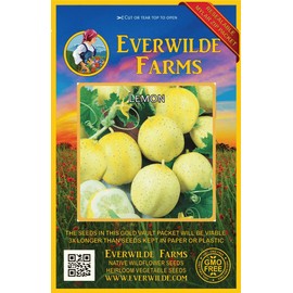 Everwilde Farms - 100 Lemon Cucumber Seeds - Gold Vault Jumbo Seed Packet