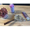 Bitto Vellore Incense Pan Nickel-Plated Silver with Wooden Handle and