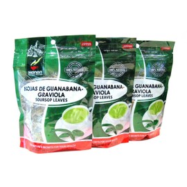 Hanan-Peru Soursoap Leaves (Hoja de Guanabana Hierba) 3 Bags