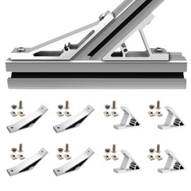 Seekliny 8pcs 3030 45/135 Degree Corner Bracket Connector 3030 Extrusion Hardware T-Slot V-Slot Accessories with Screws and Nuts for 3030 Aluminum Extrusion Angle 3D Printer Framing Accessories Silver