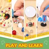 Busy Board,Montessori Toys for 1-3 Years Old, Wooden Toddler Toys,