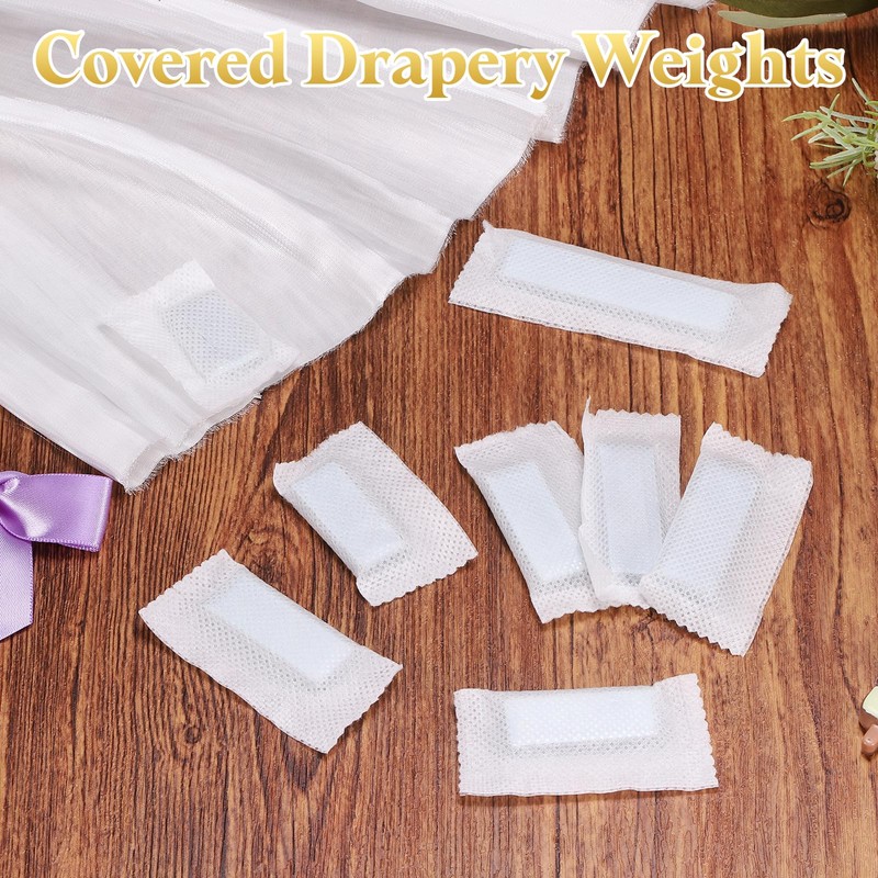 sourcing map 10Pcs Drapery Weights for Curtains, Outdoor Covered (20G