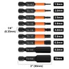 Saipor 9Pcs Hex Head Allen Wrench Drill Bit Set with