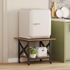 VENNQD 2 Tier Printer Stand, 23.6'' x 23.6'' Large Table