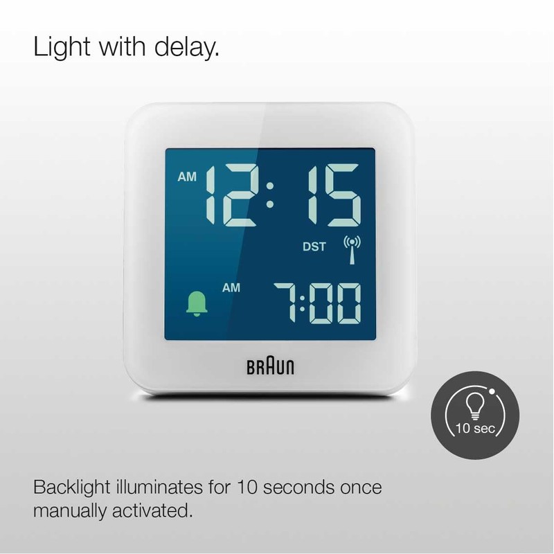 Braun Digital Radio Alarm Clock Central European Time Zone (CET)
