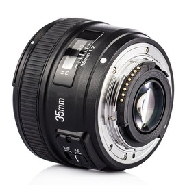YONGNUO Nikon YN35mm F2N Monofocal Lens Nikon F-Mount Full Size Wide Angle Standard Lens D5 Series, D4 Series, D850, D810 Series, D800 Series, D750 Series, D700, D610, D600, D500, D300 Series, D7500,