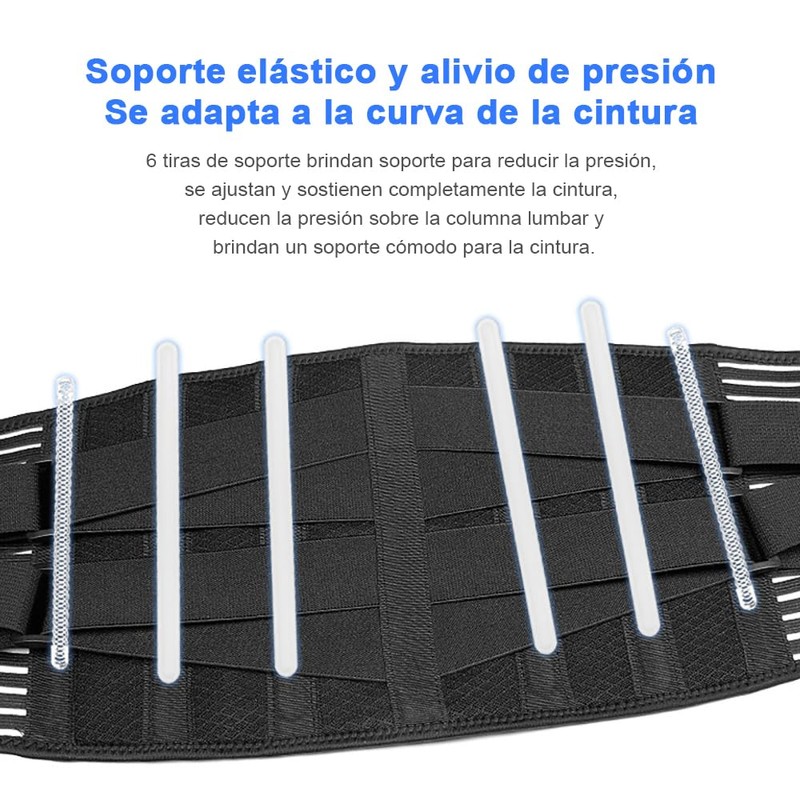 Soporte Lumbar para Hombres y Mujeres，Correa de soporte lumbar ajustable