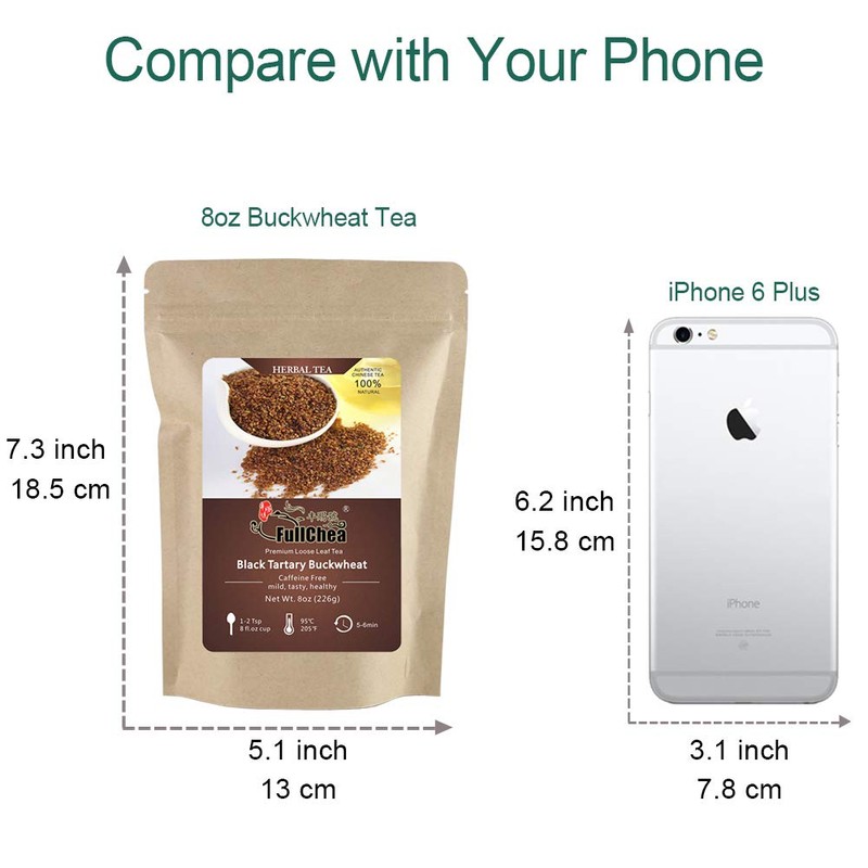 FullChea - Himalayan Tartary Buckwheat Tea - Roasted Black Buckwheat