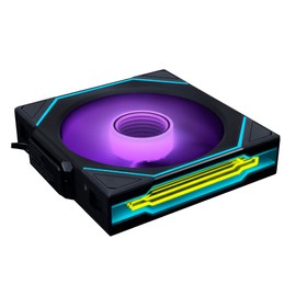 Lian Li UNI Fan SL-Infinity Wireless - 120 Single Pack - 2.4 GHz Wireless Signal Control - ARGB Fan - Double Infinity Mirror - Low Noise - Controller NOT Included & Required - Black (12SLIN1W1B)