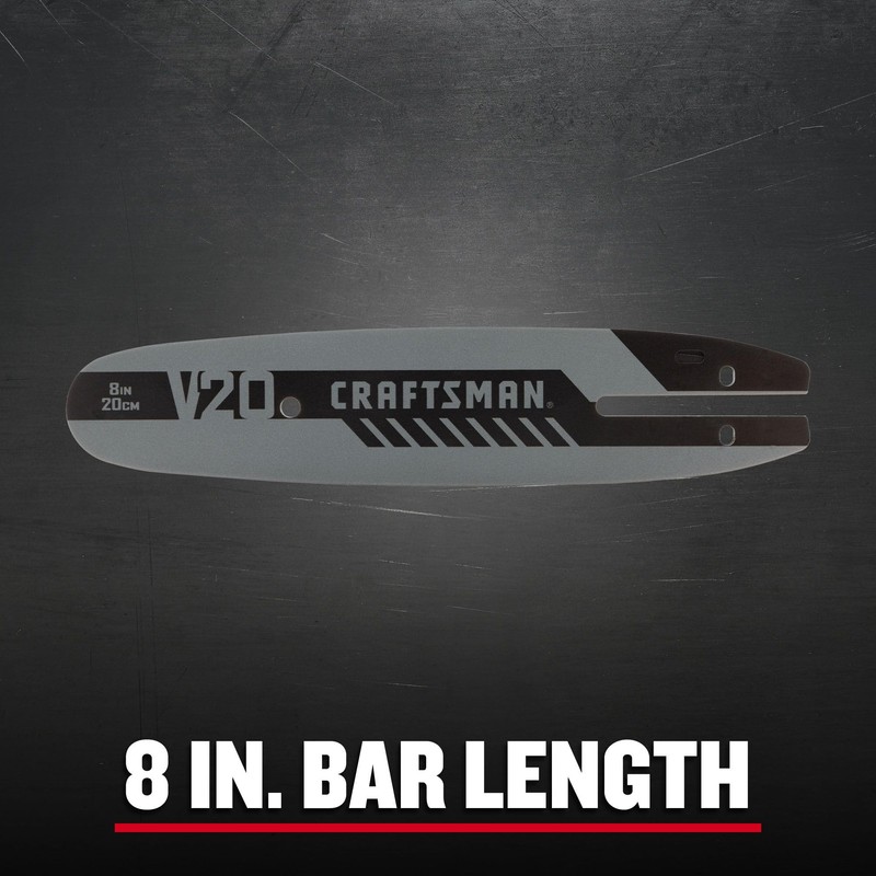 CRAFTSMAN Chainsaw Bar, 8-Inch, Replacement Bar for CMCCSP20, CMCPS630 Series