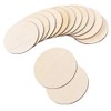 QincLing 18 Pieces Round Wooden Plates 10cm Natural Wood Slices