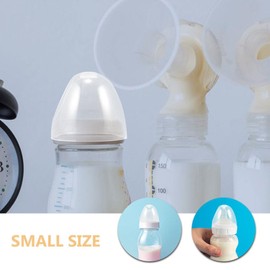 ABOOFAN 4pcs Baby Bottle Caps Replacements Plastic Milk Bottle Lids Clear Feeding Bottles Caps Dome Caps Baby Feeding Bottles Cover