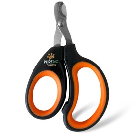 PNG Premium Pet Nail Clippers | Cat Nail Clipper Stress-Free | Recommended Trimming Tool for Dogs and Cats | Sharp Razor and Durable Blade | Ergonomic Design | Non-Slip Soft Handle (Black and Orange)