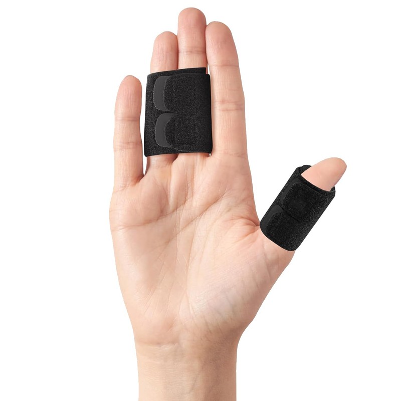 VHOPMORE Finger Splint Finger Sleeves Protectors, Adjustable Trigger Finger Splints
