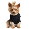 Doggie Design Combed Cotton Cable Knit Dog Sweater - Jet