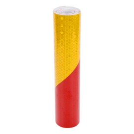 HOPESPANNER Universal 9.84ft x 7.87" Air-Release Adhesive Pinstripe Tape Automotive Pinstriping Tape PVC Red,Yellow
