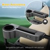 Roykaw Golf Cart Armrest with Cup Holder,No Drilling Rear Seat