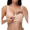 Oscrenia Full Coverage Front Closure Bra Wireless Plus Size for
