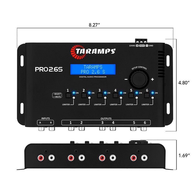 Taramp's Pro 2.6S Digital Signal Processor Equalizer 3-band Graphic Equalization