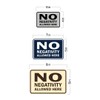 Signs ByLITA Classic Framed No Negativity Allowed Here Sign (Red)