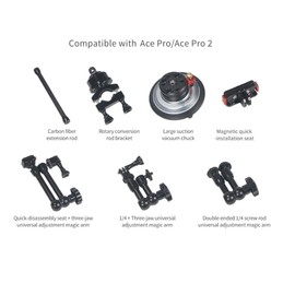 CS PRIORITY Aluminum Alloy 7" 11" Adjustable Magic Arm Bracket for DSLR Monitor Light Camera Cage Tripod (Combo D)