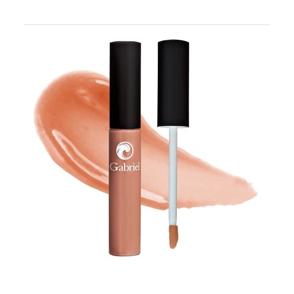 Gabriel Cosmetics Lipgloss (Diva - Nude/Cool Crème), Natural Lipgloss, Natural, Paraben Free, Vegan, Gluten-free,Cruelty-free, Non GMO, High performance and long lasting, Infused with Jojoba Seed Oil and Aloe, .27 fl oz.