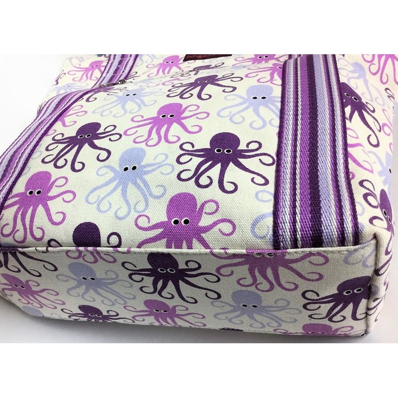Bungalow 360 Striped Tote (Octopus)