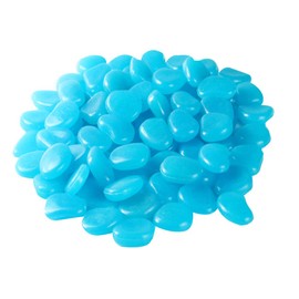ETOPARS 200Pcs Deep Blue Glow in The Dark Pebbles Rock Luminous Cobblestones Glowing Pebbles Stones for Garden Walkway Aquarium Fish Tank Patio Lawn Decoration