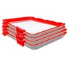 Lyaciomn Food Plastic Fresh-Keeping Tray Stackable Food Tray Reusable Food