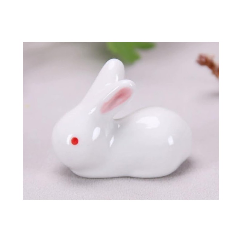 speed mao Cute Rabbit Ceramic Chopsticks Rest Caratory, Set of