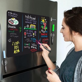 GEEHUA 10 Pcs Magnetic Pen Pencil Holder, Silicone Pen Holder with10 Self Adhesive Iron Sheet Removable Magnetic Pen Holder for Refrigerator Whiteboards Desk Accessories Teacher Supplies