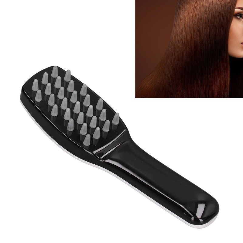 Electric Light Therapy Massage Comb Red Blue Light Vibrate Phototherapy