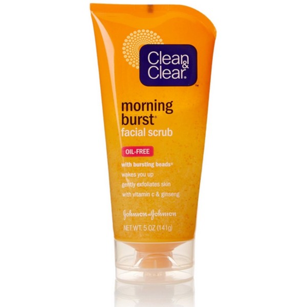 CLEAN & CLEAR Morning Burst Facial Scrub Oil-Free 5 oz (Pack of 5)