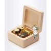 Mini Wooden Music Box 18 Note Wind Up Music Box