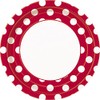 Unique Party 37495 - 23cm Red Polka Dot Party Plates,