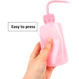 Wash Bottle 2pcs 250ml/8oz Safety Watering Tools, Economy Plastic Squeeze Washing Cleaning With Narrow Mouth Scale Labels for Succulent Irrigation Plant