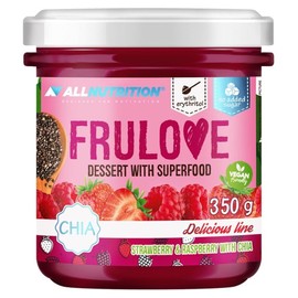 Allnutrition Frulove Dessert with Superfood, Strawberry & Raspberry with Chia - 350g