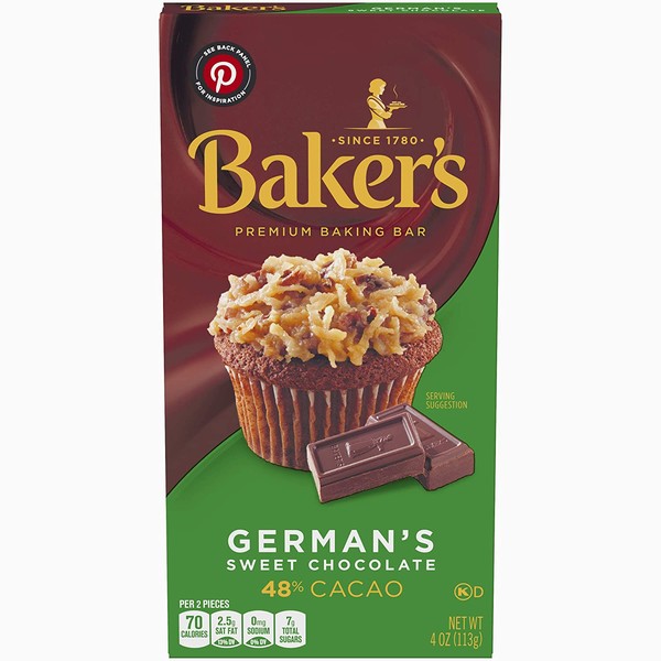 Baker's, Premium German's Sweet Chocolate Baking Bar, 4 oz