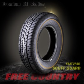 Free Country Trailer Tire Wheel Assembly ST215/75R14 8-Ply D 107M 5 Lug on 4.5" PCD White Spoke Wheel