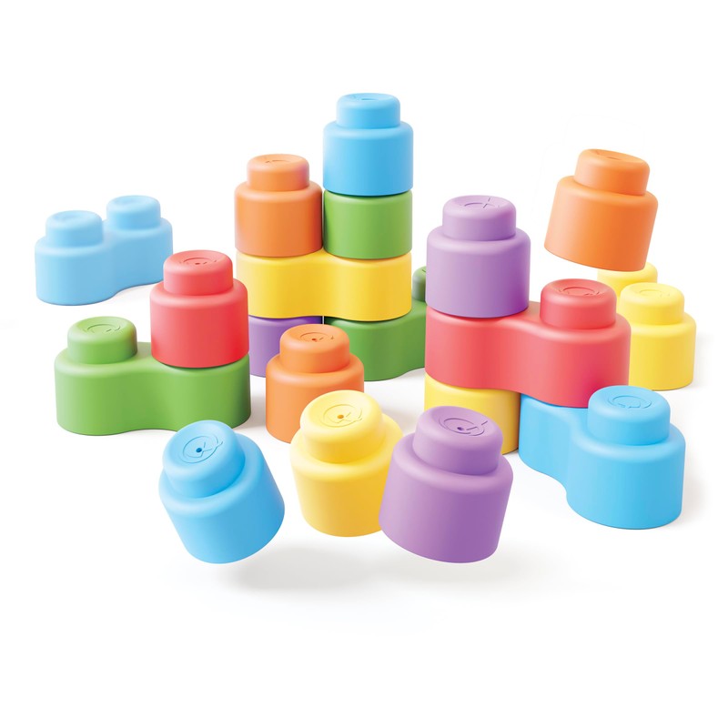 Quercetti Quercetti-4142 MOMY Soft Plastic Early Childhood Construction Toy, 24