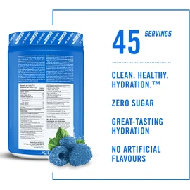 BioSteel Hydration Mix - Sabor Frambuesa Azul, Hidratación Natural Sin Azúcar, 45 Porciones – Sin Sabores Ni Conservantes Artificiales, Ideal Para Energía y Recuperación Muscular